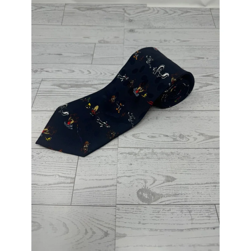 Vintage Looney Tunes Bugs Bunny Tie Men's‎ Novelty Cartoon Necktie Warner Bros